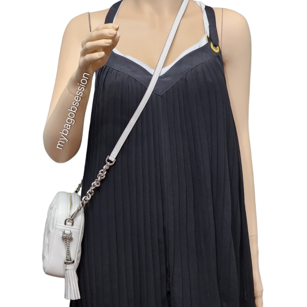Michael Kors Jet Set MD Crossbody White - Picture 3 of 9